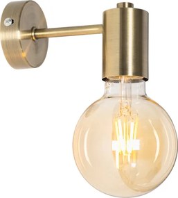 Industrialna lampa ścienna brązowa - Facil