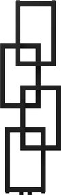 Mexen Grid grzejnik łazienkowy dekoracyjny 1115 x 360 mm, 279 W, czarny - W215-1115-360-00-70