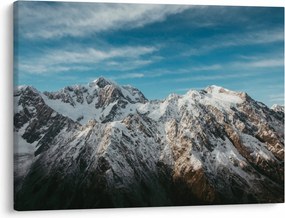 Obraz ośnieżonych szczytów, Fiordland (70x50 cm)
