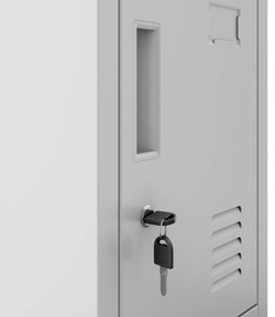 Szafa skrytkowa socjalna BHP szara: ROBERT 1 Plus