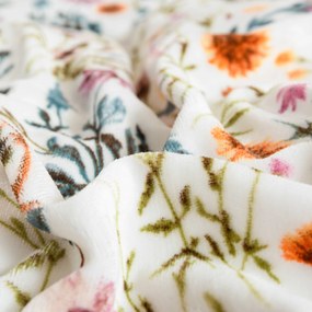 PrzytulneMieszkanie.pl PrzytulneMieszkanie.pl Pościel z mikropluszu HERBALIS kremowa Rozmiar pościeli: 70 x 90 cm | 140 x 200 cm