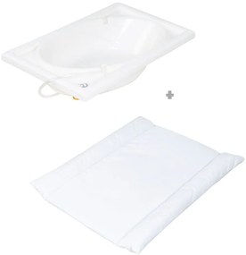 Biało-naturalny przewijak w dekorze brzozy Baby Pool – Roba
