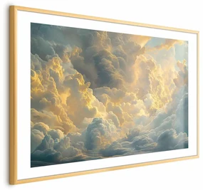 Plakat Ostatnie tchnienie dnia 42x29,7 cm z ramą złotą z marginesem ARTGEIST B