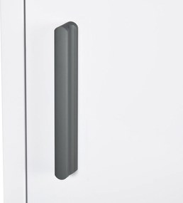 kleankin Szafka medyczna z 3 półkami Praktyczna apteczka do przechowywania 30x12x60cm Biała | Aosom PL