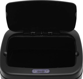 HOMCOM Kosz z czujnikiem 20 L stal nierdzewna Automatyczny kosz na śmieci z czujnikiem ruchu, wkład wewnętrzny 33 x 25 x 42,5 cm Srebrny+Czarny | Aosom PL