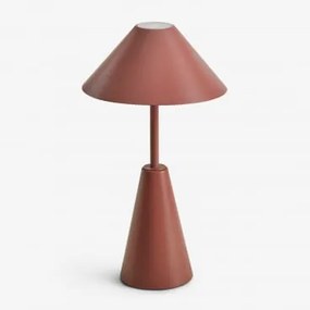 Bezprzewodowa Lampa Stołowa Led Z Żelaza Alexis Terracota - Sklum