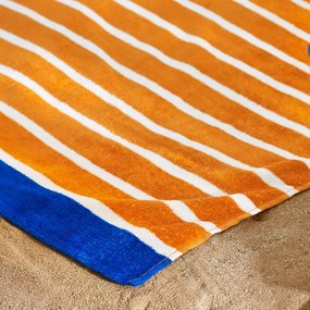 Pomarańczowy bawełniany ręcznik plażowy 76x160 cm Hot Dog – Catherine Lansfield