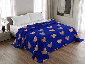 Narzuta na łóżko GOLBINO, ciemnoniebieska Rozmiar: 170 x 210 cm
