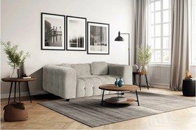 Sofa prosta z tkaniny szenilowej "Vendome" - 2 miejsca - Beż