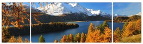 Obraz - Jesień w Alpach (170x50 cm)