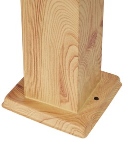 Zewnetrzna Nowoczesna lampa podłogowa zewnętrzna stalowa z nadrukiem drewna 45 cm IP44 - Malois Nowoczesny Oswietlenie zewnetrzne