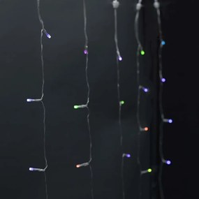 Nedis WIFILXC01C180 - Kurtyna LED RGB, 180 diod LED, 7 trybów, 6 m, IP65, Wi‑Fi Tuya