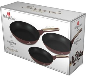 BerlingerHaus Zestaw patelni z powłoką tytanowąLeonardo Nordic, 3 szt.