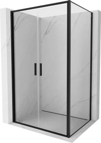 Mexen Exo-B Duo kabina prysznicowa uchylna 100 x 80 cm, transparent, czarna - 814-100-080-70-00