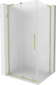 Mexen Velar L kabina prysznicowa rozsuwana 110 x 70 cm, szron, złota szczotkowana - 871-110-070-33-55