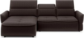 Narożnik MURILLO S Mini z elektryczną regulacją siedziska Lewostronny w tkaninie VOGUE 06 WERSAL