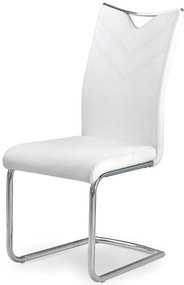 Białe minimalistyczne krzesło na płozach K9-L12