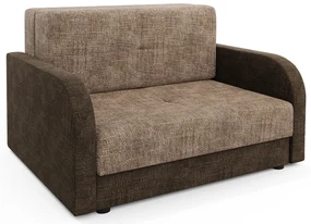 Sofa Rozkładana Jasny Brąz + Ciemny Brąz Arfas