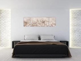 Obraz - Łąka w odcieniach brązu (170x50 cm)