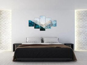 Obraz - Rysunek gór (125x70 cm)