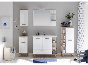 Biała wisząca szafka łazienkowa 36x75 cm Set 923 – Pelipal
