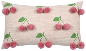 Poduszka ozdobna w wiśnie, CHERRIES, 30 x 50 cm