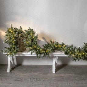 Świerkowa girlanda z oświetleniem LED