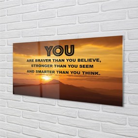 Szkło Ozdobne do Kuchni Napis pod Słońcem