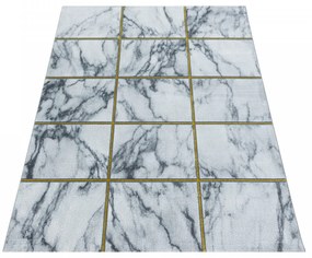Dywan ekskluzywny Naxos marmur szaro-złoty 80 cm x 150 cm