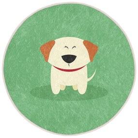 Zielony dywan dziecięcy ø 80 cm Comfort – Mila Home