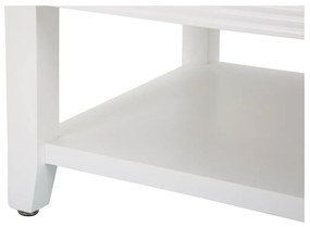Biały stolik z litego drewna jodłowego 60x90 cm Shine – Mauro Ferretti