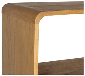 Regał z litego drewna mindi w naturalnym kolorze 90x150x40 cm Lysa – Ixia