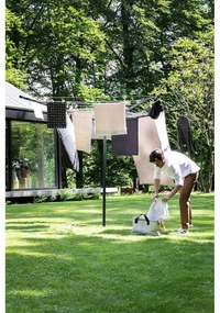 Antracytowa ogrodowa suszarka na pranie 50 m Topspinner – Brabantia