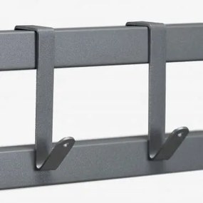 Zestaw 2 Haków Do Modułowej Kuchni Zewnętrznej Ze Stali Savona Grafitowa Szarość - Sklum