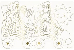 Papierowe maty stołowe zestaw 8 szt. 28x42.5 cm Happy Icons – Meri Meri