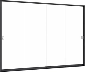 DRZWI PRZESUWNE SZKLANE ELITE 4 M (370X258 CM) BEZRAMOWE