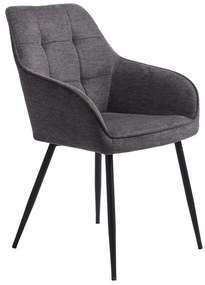 Ciemnoszare krzesło Nolan – Unique Furniture