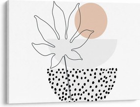 Obraz - Line art flowers N⁰3 (70x50 cm)