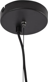 Nowoczesny żyrandol czarny z przydymionym szkłem 9-punktowy - Laura