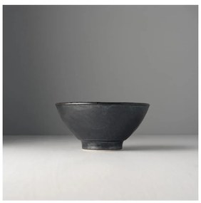 Czarno-szara miska ceramiczna MIJ Pearl, ø 16 cm