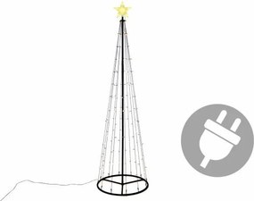 Dekoracja świąteczna - świetlna piramida ,240cm, ciepła biel