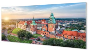 Obraz akrylowy Kraków Zamek panorama wschód słońca