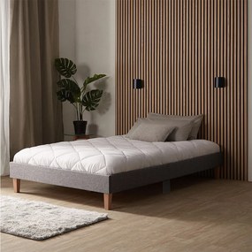 Rama łóżka 120x200 cm, tapicerowana, szara