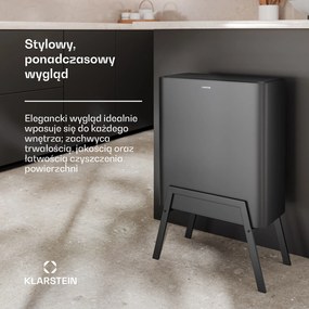 Klarstein Yuma kosz na śmieci, 30 l, kosz wewnętrzny, filtr zapachów, stojak