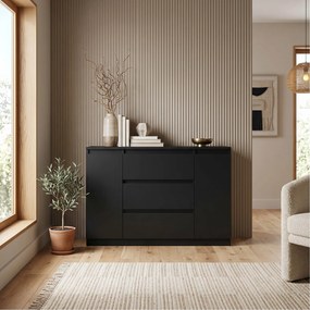 Komoda NUDO 120 cm do Salonu Sypialni Czarny