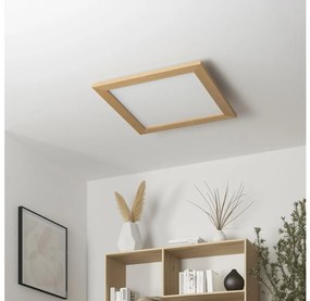 Eglo 75643 - LED plafon CALEMAR LED/19W/230V 4000K 43,7 cm dąb