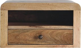 Artisan Furniture Lite drewno Solidna Wisząca Szafka Nocna w Odcieniu Dębowym