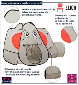 Namiot do zabawy w kształcie słonia H2-W75