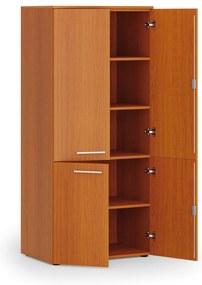 Szafa biurowa pół-drzwi PRIMO WOOD, 800 x 500 x 1781 mm, czereśnia