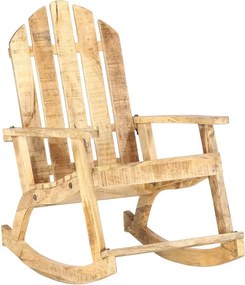 Drewniane bujane krzesło ogrodowe F4-G13